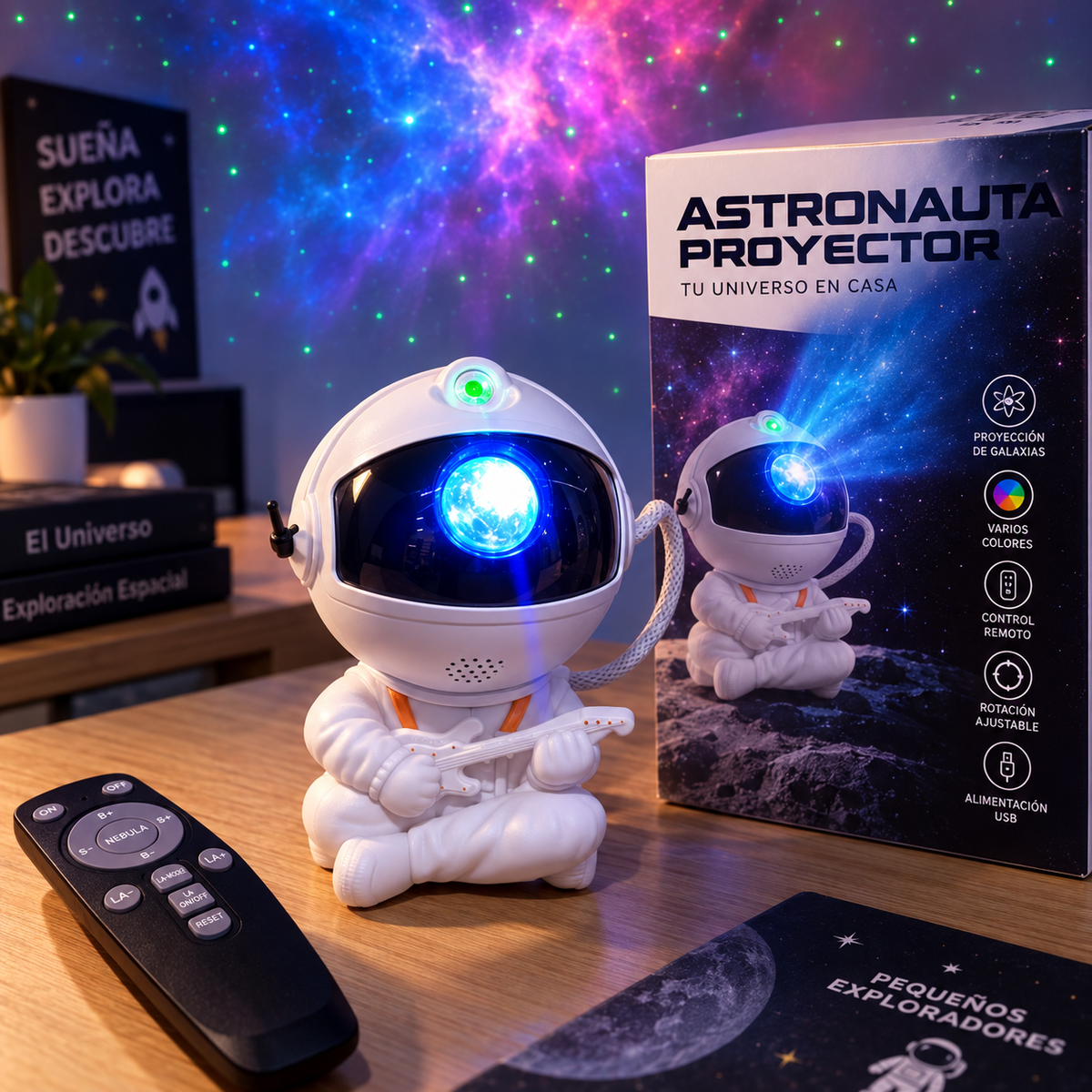 Astronauta Proyector de Galaxia