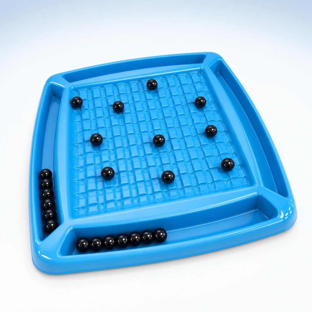 Reto de los Imanes, versión en plástico azul